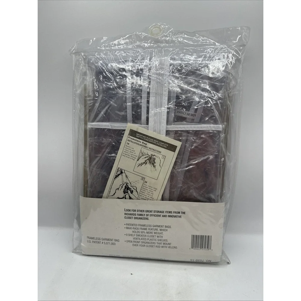 Richards Frameless Clear Dress Bag 15